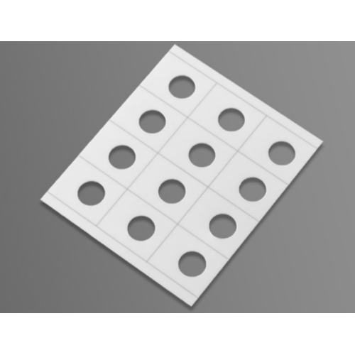 Substrato ceramico di allumina al 99,6% per la realizzazione di resistori a chip